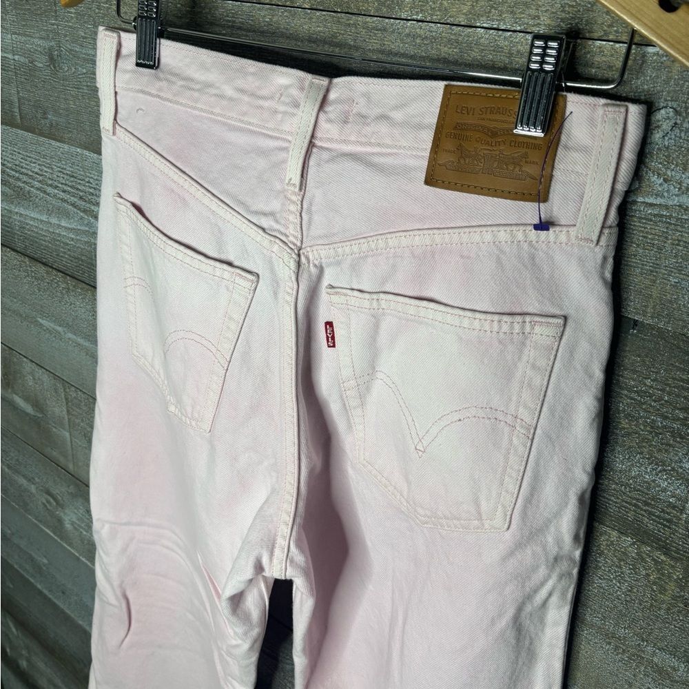 Levi's Light Pink Straight Leg Jeans - Picture 4 of 5